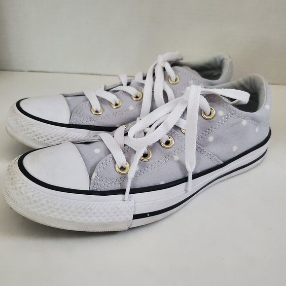 Converse Gray Polka Dot Sneakers - Picture 5 of 12